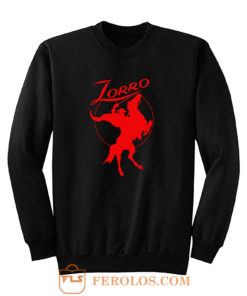 Zorro Red Horse Movie Character Sweatshirt