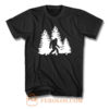 Bigfoot Yeti In The Mountains T Shirt