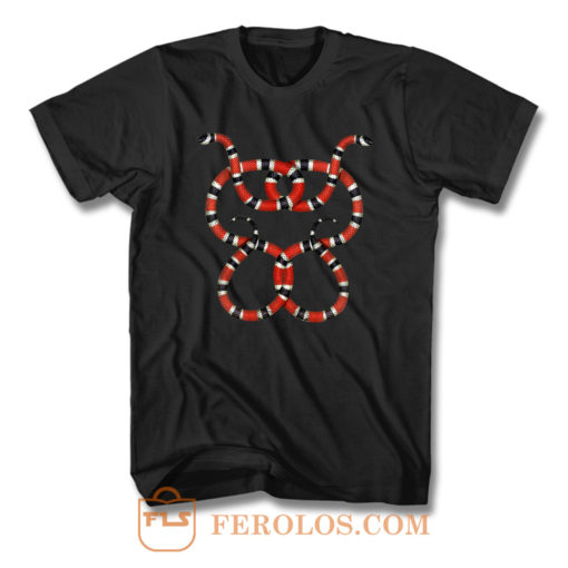 Black And Red Snake T Shirt