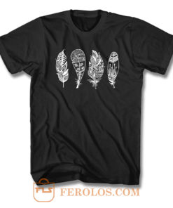 Boho Tribal Feather T Shirt