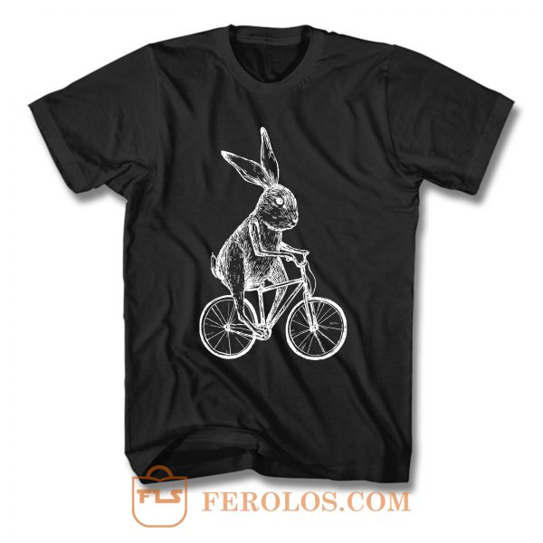 Bunny On Bicycle T Shirt