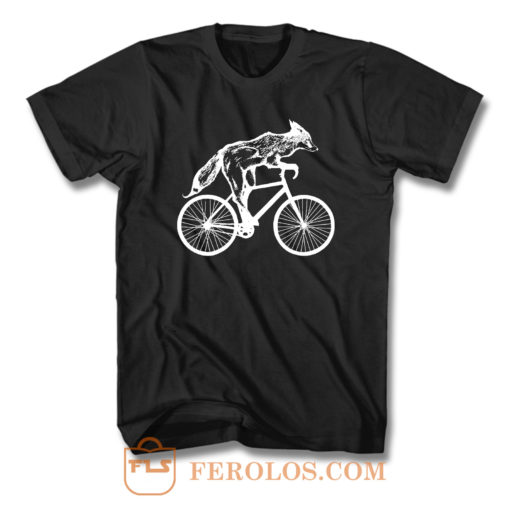 Fox On Bicycle T Shirt