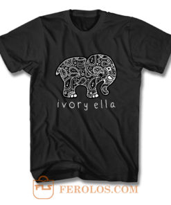 Ivory Ella Logo Parodi T Shirt