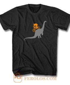 MTB Dinosaur Dino Bike Mountain Bicycle Sport T Shirt