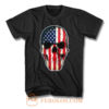 Patriotic Flag Skull T Shirt
