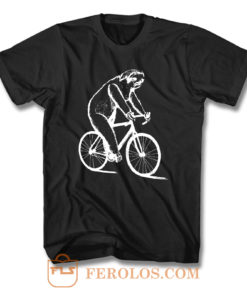 Sloth On Bicycle T Shirt