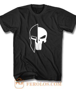 Spartan Helmett and Skull T Shirt