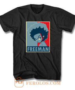 The Boondocks TV Series Huey Freeman Logo T Shirt