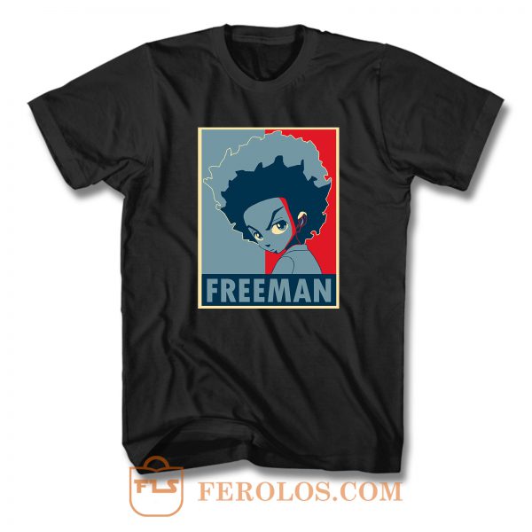 The Boondocks TV Series Huey Freeman Logo T Shirt