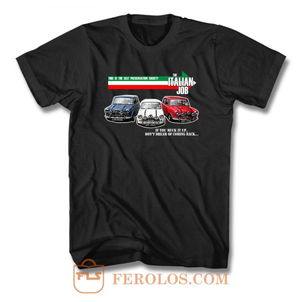 The Italian Job Classic Mini Cooper T Shirt