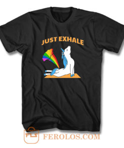 Unicorn Just Exhale T Shirt