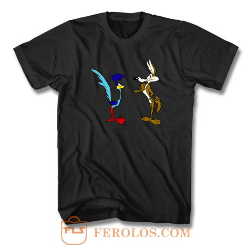 Wile E Coyote And The Road Runner Cartoon T Shirt