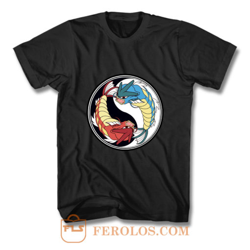 Yin Yang Gyarados Logo T Shirt