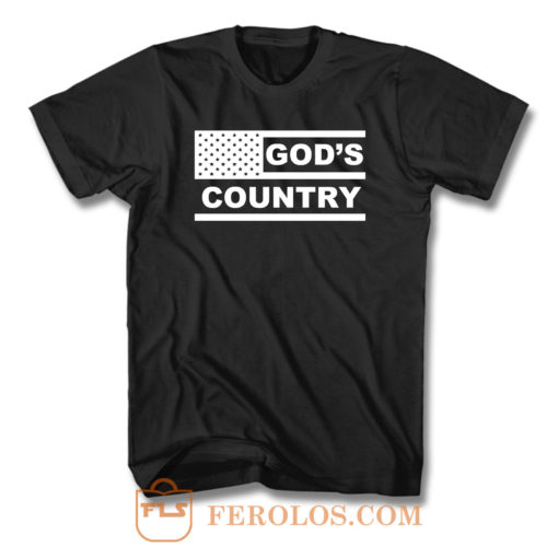 American Flag Gods Country T Shirt