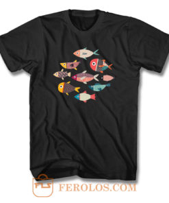 Colorful Fish Lover T Shirt