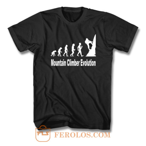 Evolution To Mountain Climber T Shirt