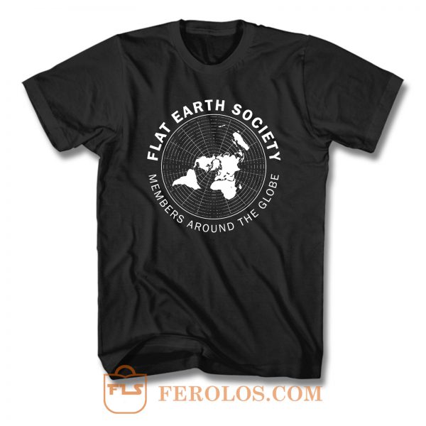 Flat Earth Society T Shirt