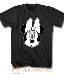 Minnie Mouse Black White T Shirt
