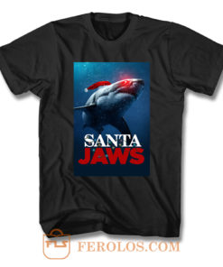 Santa Jaws Christmas T Shirt