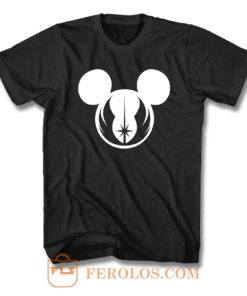 Star Wars Jedi Symbol Logo Mickey Mouse T Shirt