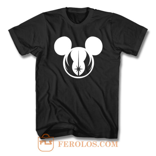 Star Wars Jedi Symbol Logo Mickey Mouse T Shirt