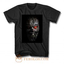 Terminator Endoskeleton Skull Head T Shirt