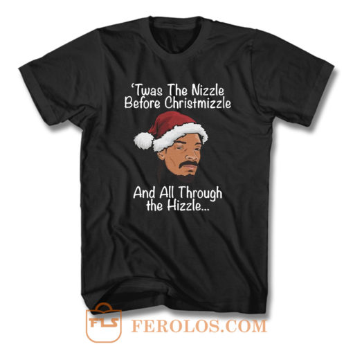 Twas The Nizzle Snoop Dogg Santa T Shirt