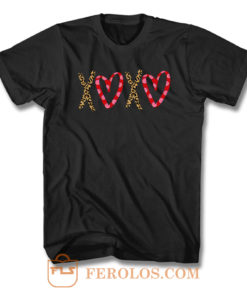 Xoxo Cheetah Valentines T Shirt
