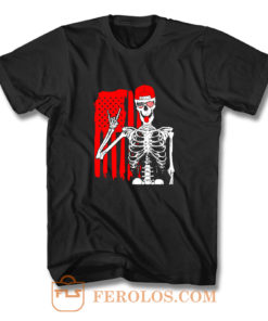 Halloween Rock Music Usa Flag Star T Shirt