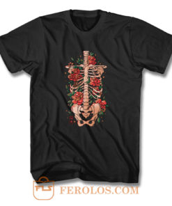 Bones And Flowers T Shirt