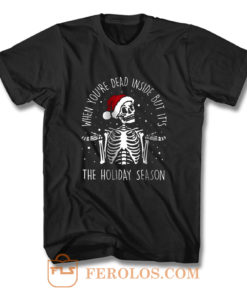 Christmas Skeleton T Shirt