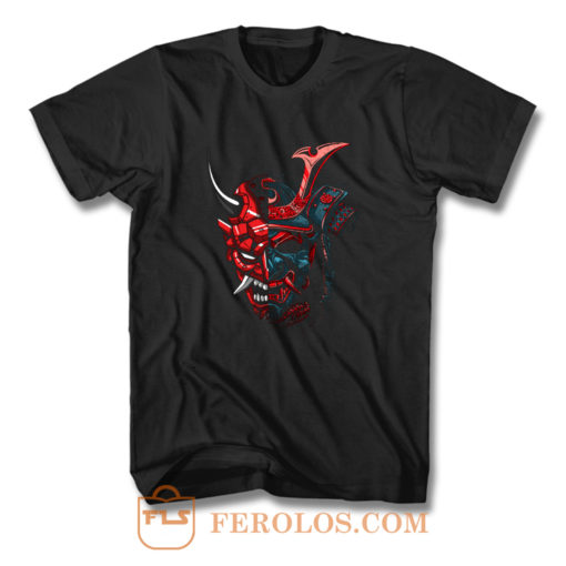 Double Samurai Mask T Shirt