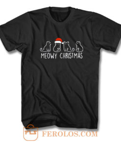 Meowy Christmas Sweater T Shirt